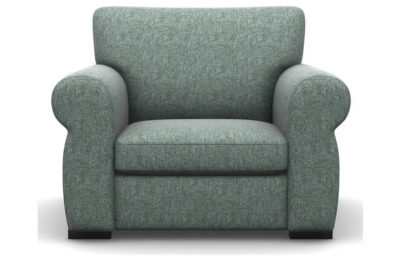 Heart of House Chloe Tweed Fabric Chair - Duck Egg